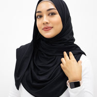 Sports Hijabs GLOWco Exclusive Air Mesh Active Shawl in Black