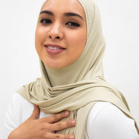 Sports Hijabs GLOWco Exclusive Air Mesh Tri Scarf in Sage Green