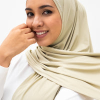 Sports Hijabs GLOWco Exclusive Air Mesh Tri Scarf in Sage Green