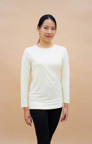 Innerwear GLOWco Exclusive AirLite InnerGlow Crew Neck Top in Nude