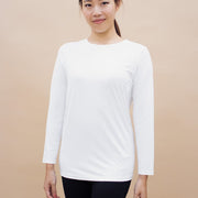 Innerwear GLOWco Exclusive AirLite InnerGlow Crew Neck Top in White