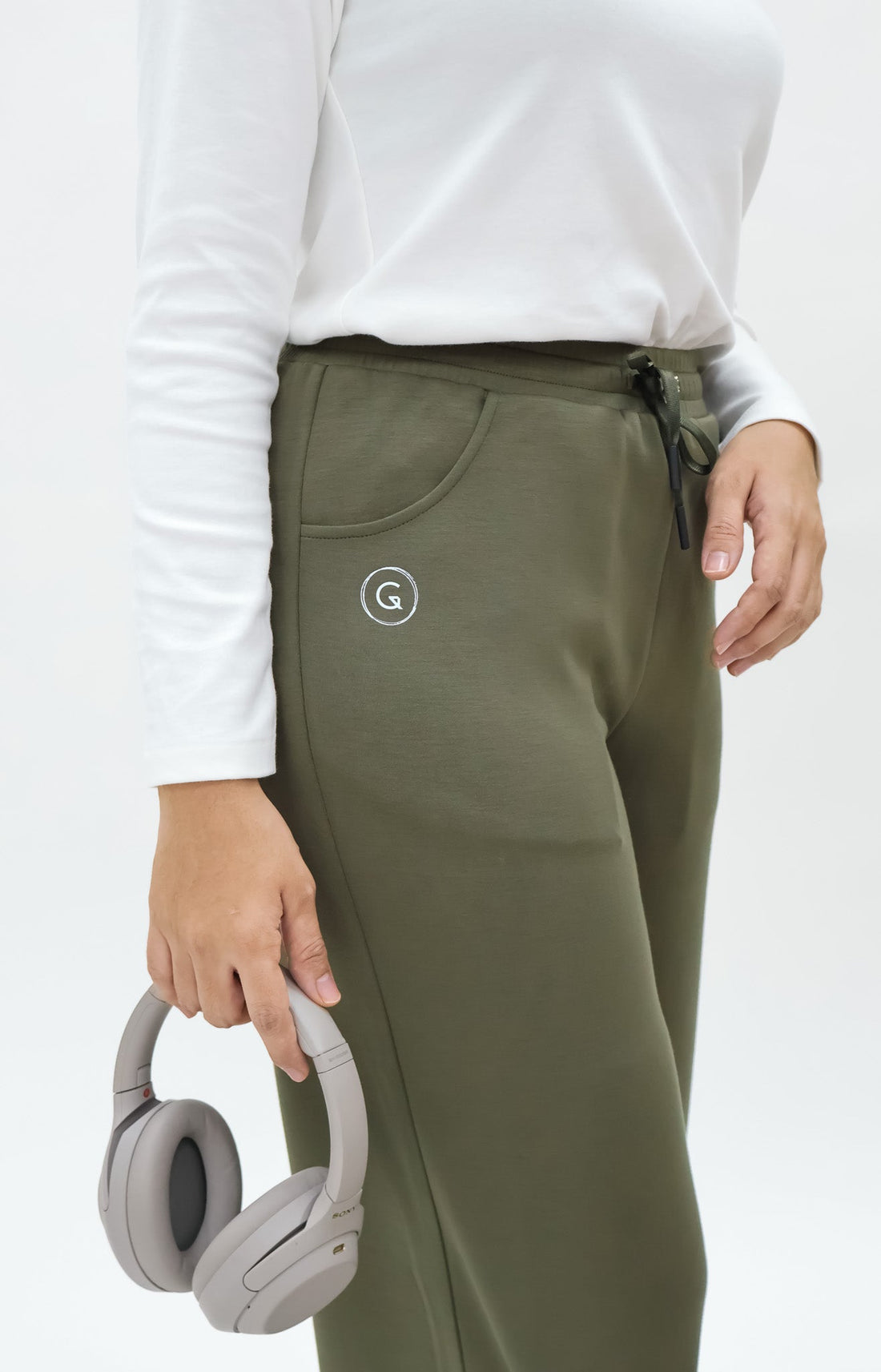 Bottoms GLOWco Exclusive Cloud Cosy Lounge Pants in Olive