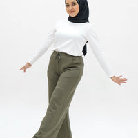 Bottoms GLOWco Exclusive Cloud Cosy Lounge Pants in Olive