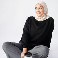 Tops GLOWco Exclusive Cloud Cosy Pullover in Black