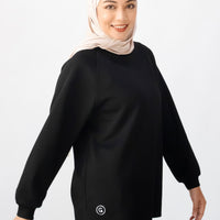 Tops GLOWco Exclusive Cloud Cosy Pullover in Black