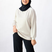 Tops GLOWco Exclusive Cloud Cosy Pullover in Bone