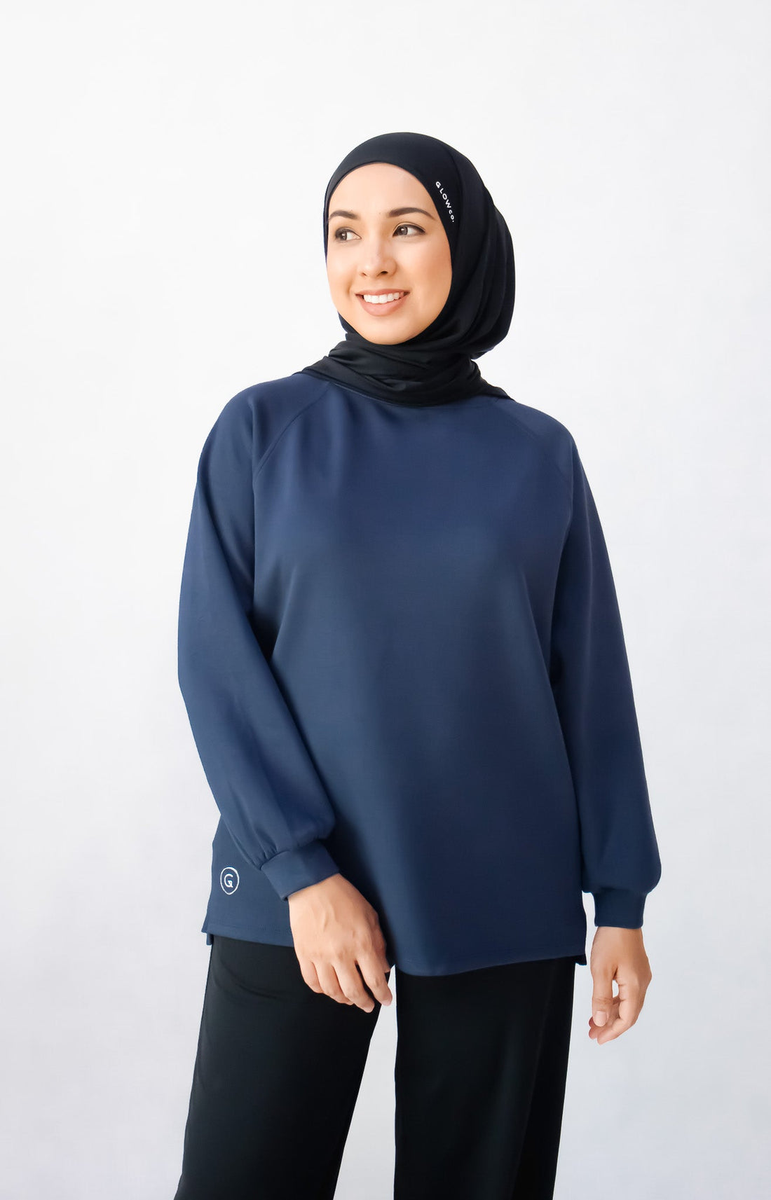 Tops GLOWco Exclusive Cloud Cosy Pullover in French Navy