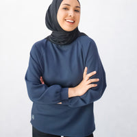 Tops GLOWco Exclusive Cloud Cosy Pullover in French Navy