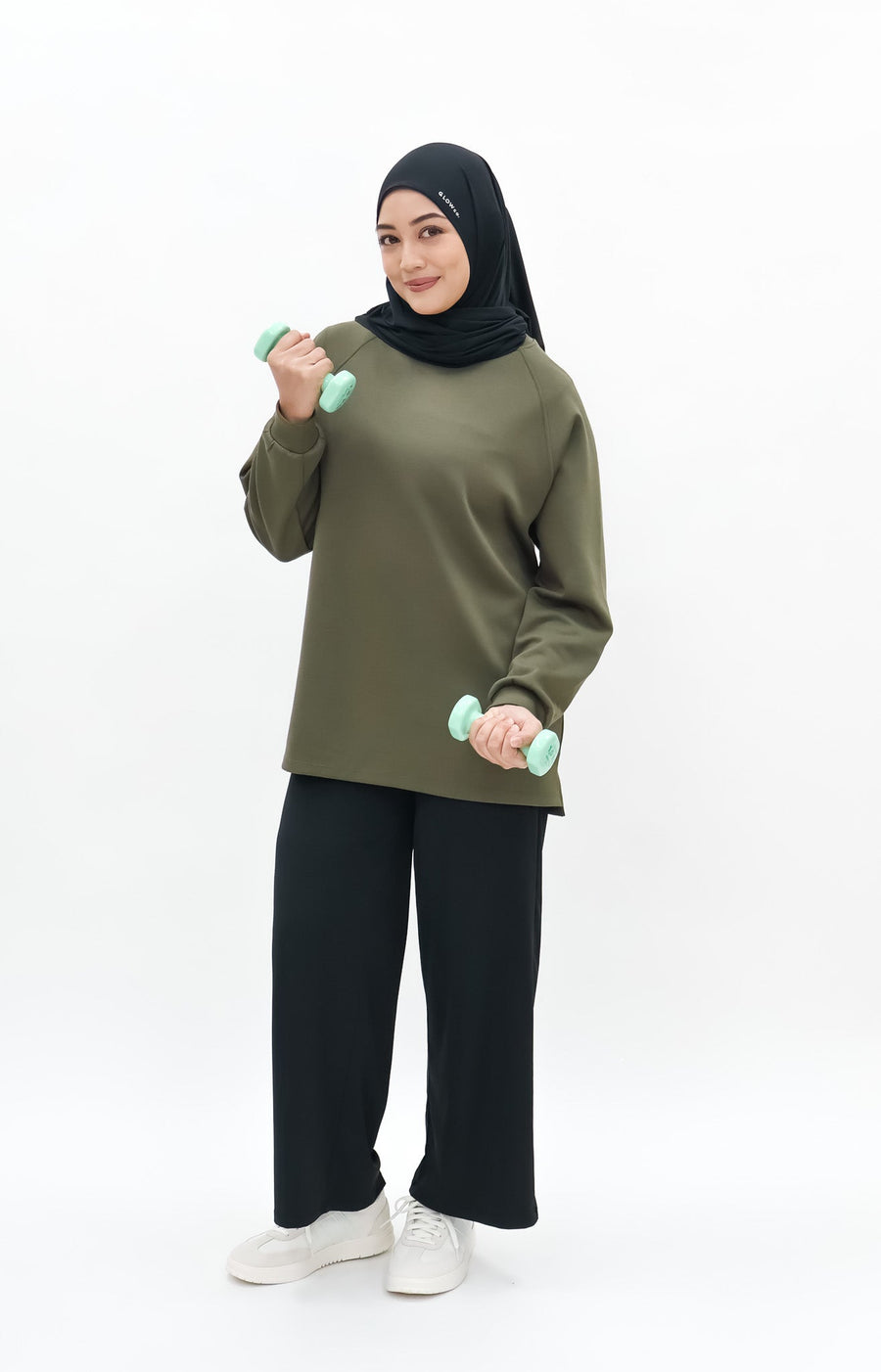 Tops GLOWco Exclusive Cloud Cosy Pullover in Olive