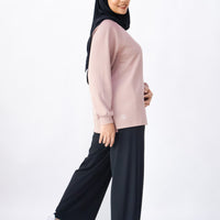 Tops GLOWco Exclusive Cloud Cosy Pullover in Rosy Brown