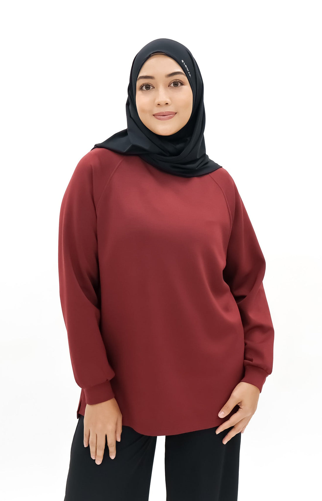 Tops GLOWco Exclusive Cloud Cosy Pullover in Ruby Red