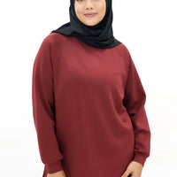 Tops GLOWco Exclusive Cloud Cosy Pullover in Ruby Red