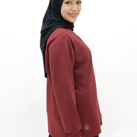 Tops GLOWco Exclusive Cloud Cosy Pullover in Ruby Red