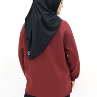 Tops GLOWco Exclusive Cloud Cosy Pullover in Ruby Red