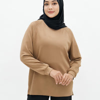 Tops GLOWco Exclusive Cloud Cosy Pullover in Toffee