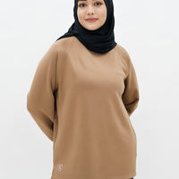 Tops GLOWco Exclusive Cloud Cosy Pullover in Toffee