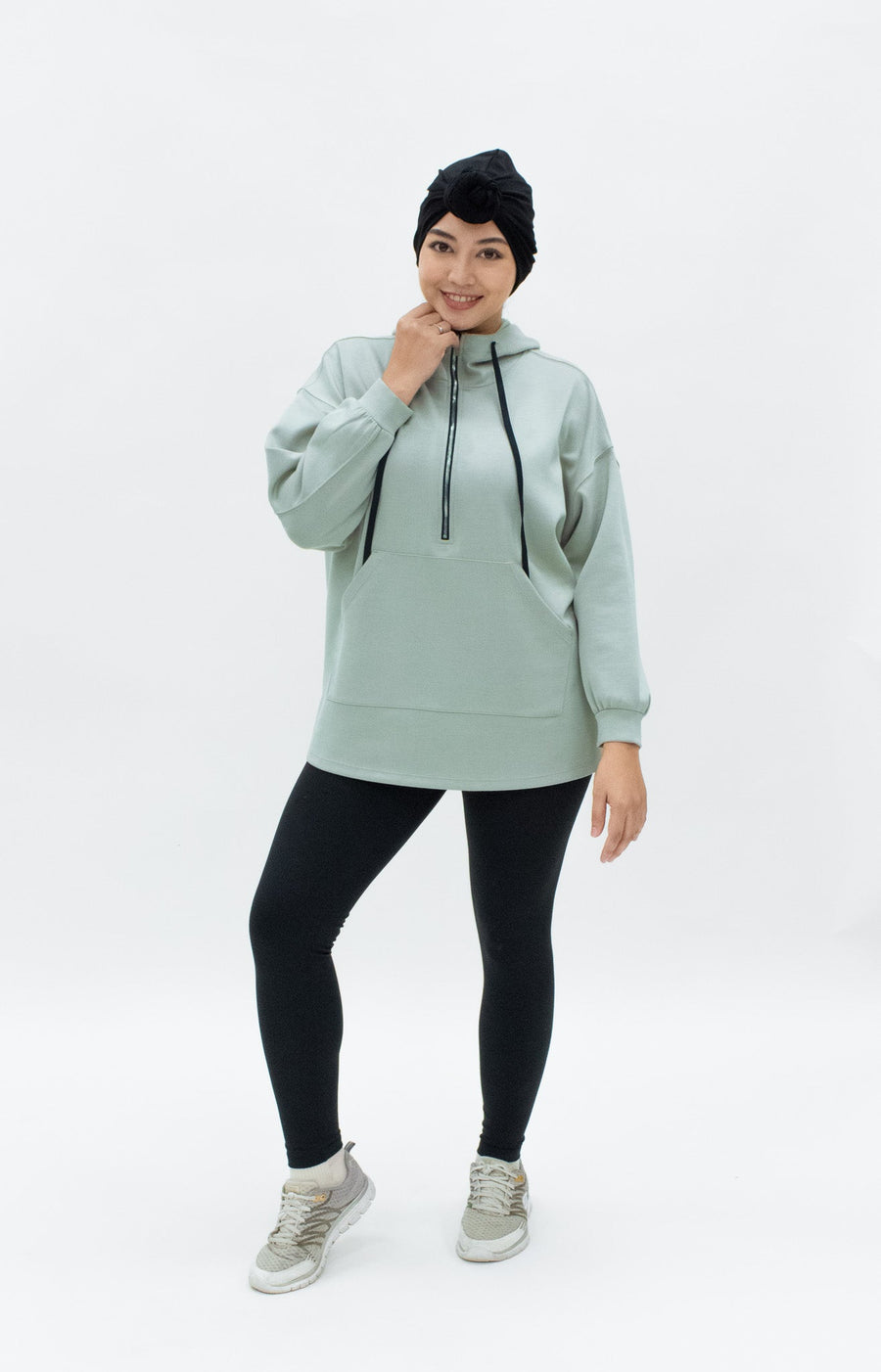 Tops GLOWco Exclusive Oversized Hoodie in Peppermint