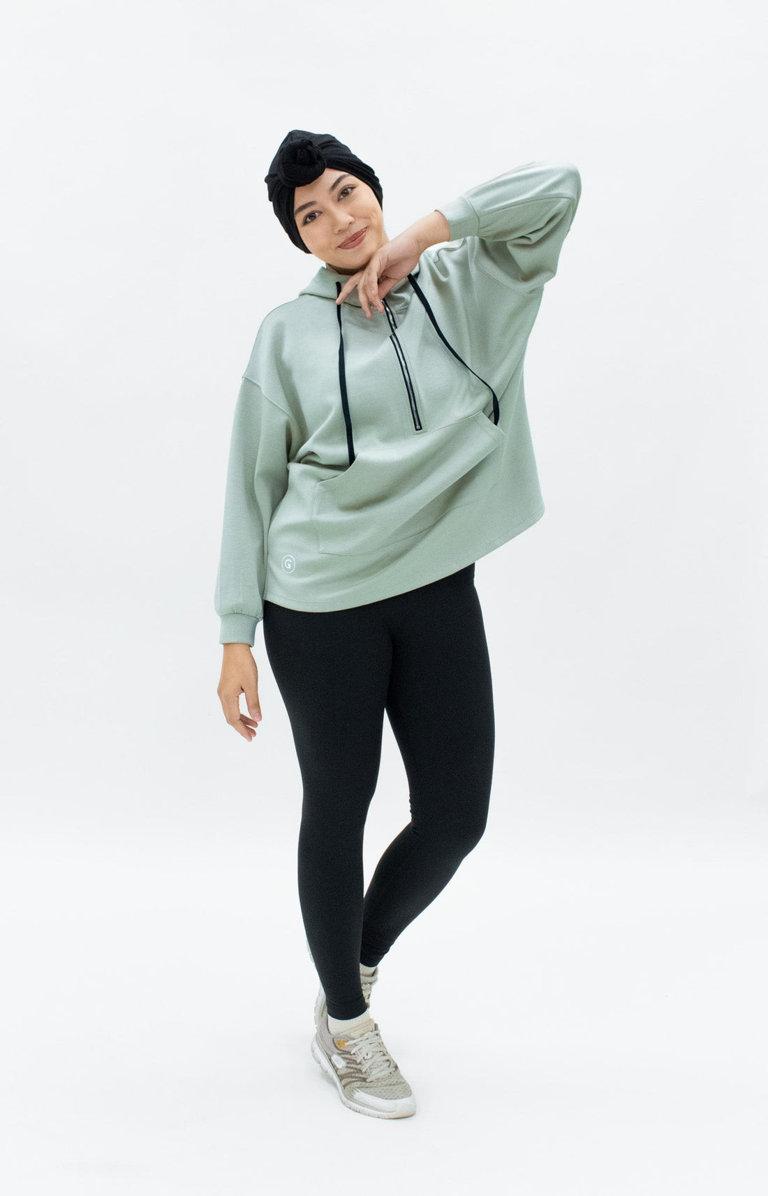 Tops GLOWco Exclusive Oversized Hoodie in Peppermint