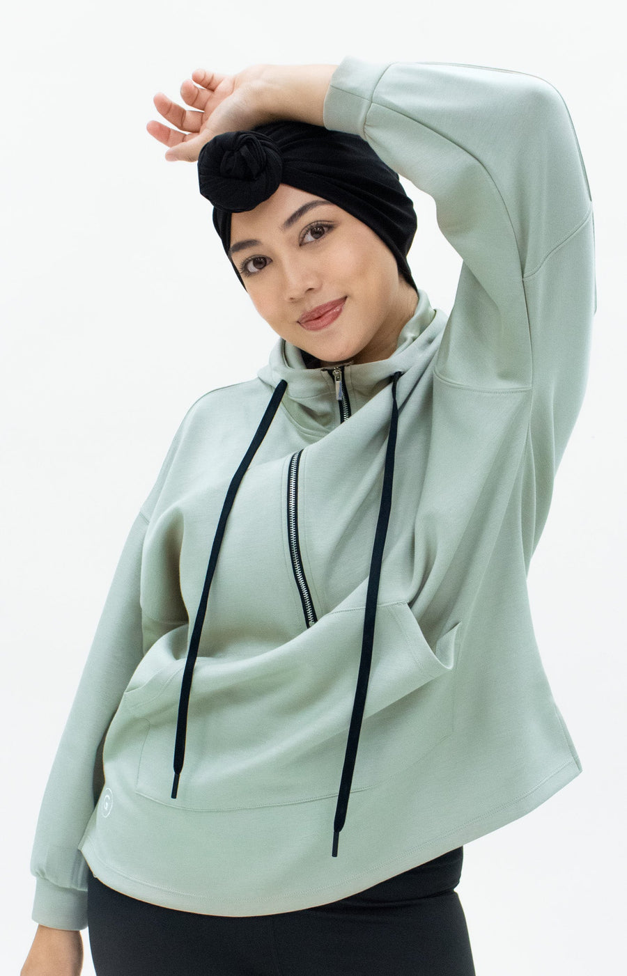 Tops GLOWco Exclusive Oversized Hoodie in Peppermint