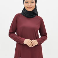 Tops GLOWco Exclusive Pleated Top in Cherry Red