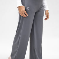 Bottoms GLOWco Exclusive Relaxed Fit Wide Leg Pants in Stormy